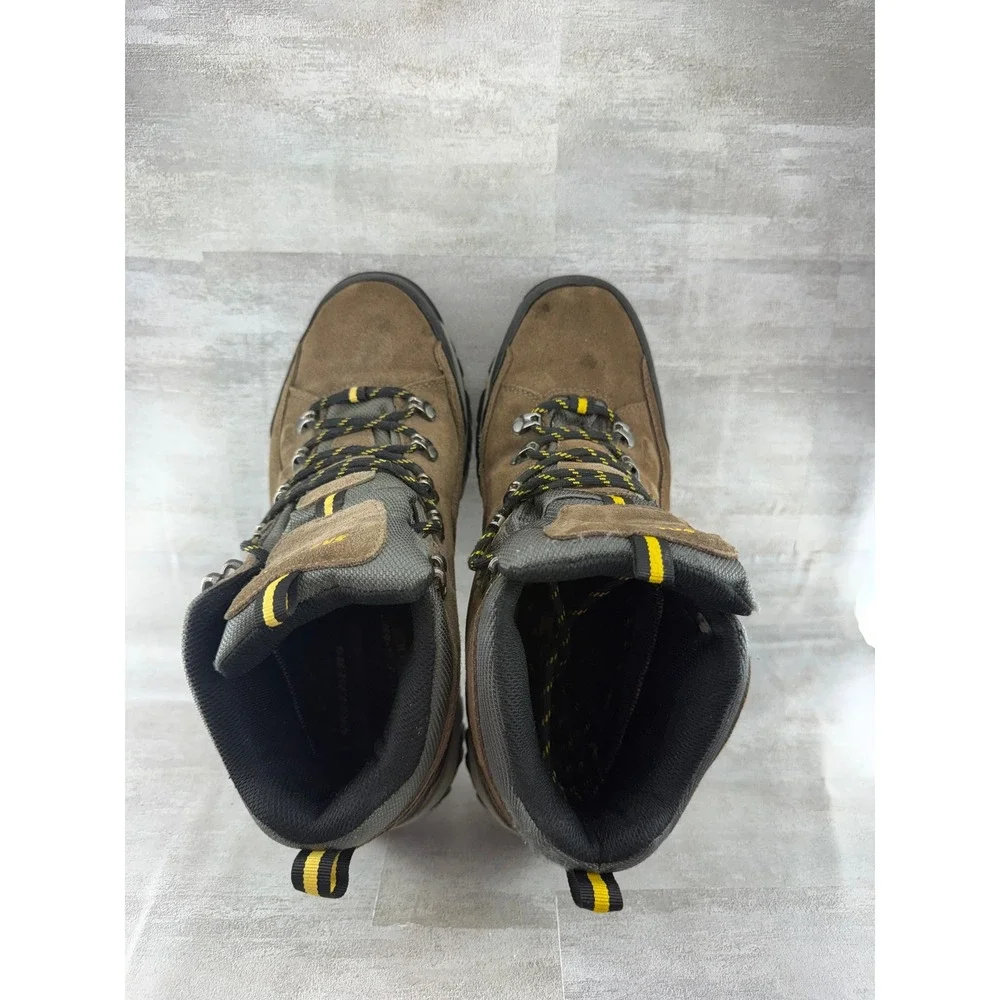 Skechers Men Relment Pelmo Waterproof Hiking Boots Khaki Brown 64869 Size 9
